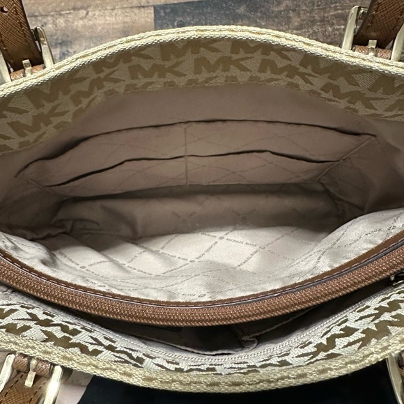 Michael Kors Signature Jet Set Jacquard Tote - Picture 9 of 10